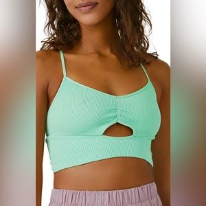 FP Movement💚 Free Throw Longline Cutout Bralette/ NWT
